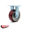 Service Caster 5 Inch Poly on Aluminum Wheel Rigid Caster with Ball Bearing SCC-30R520-PAB